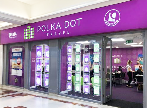 polka dot travel email